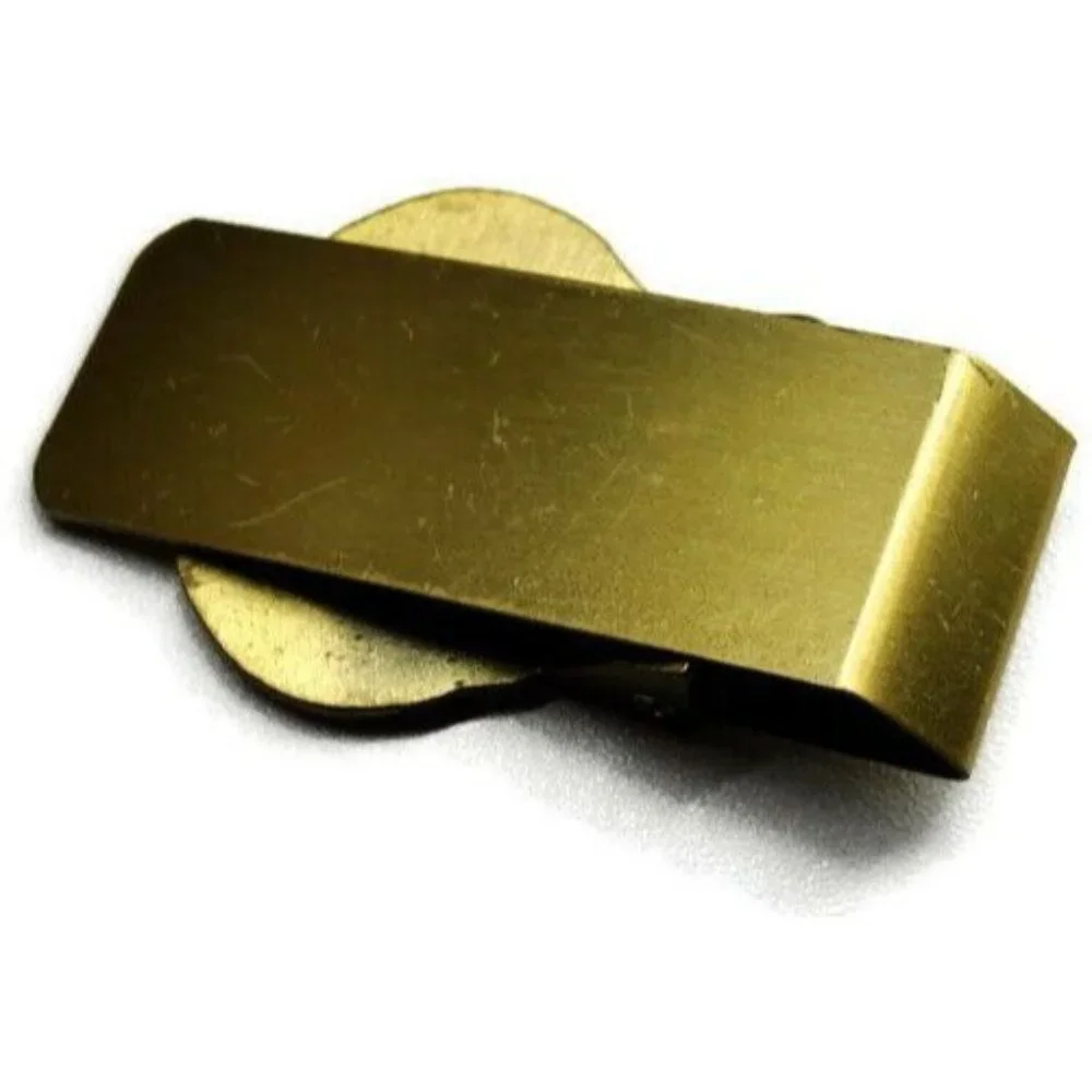 Kessler American Whiskey Money Clip Smooth As Silk Bronze Tone Credit Card Cash